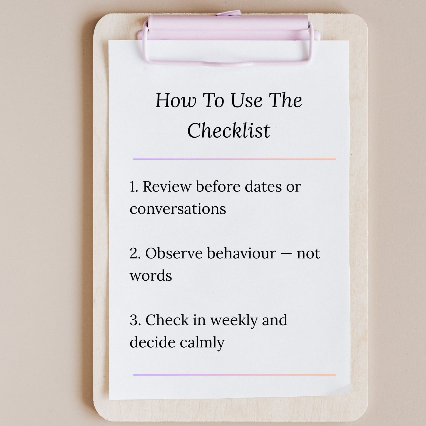 Self-Led Woman: Dating Safety Checklist