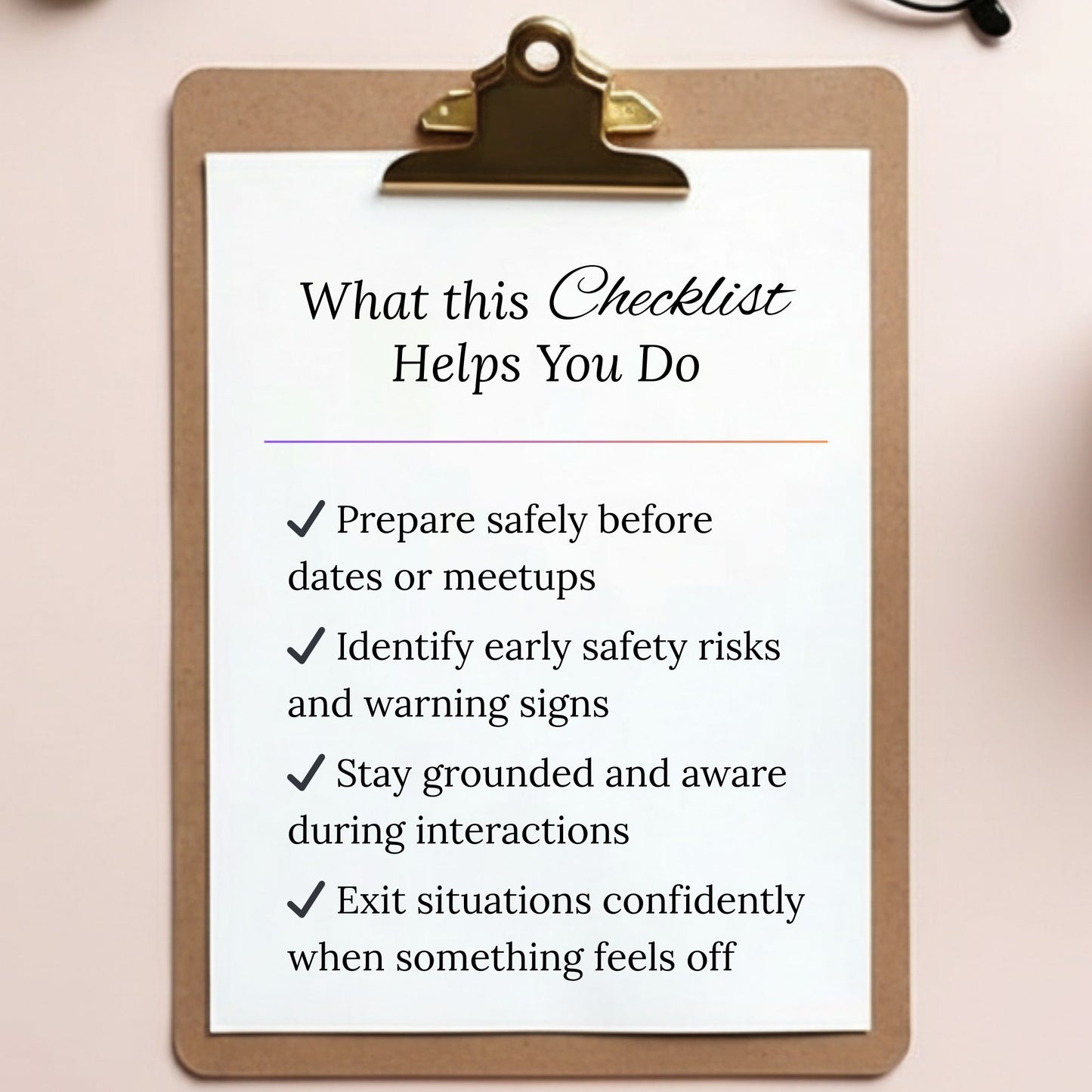 Dating & Discernment Checklist