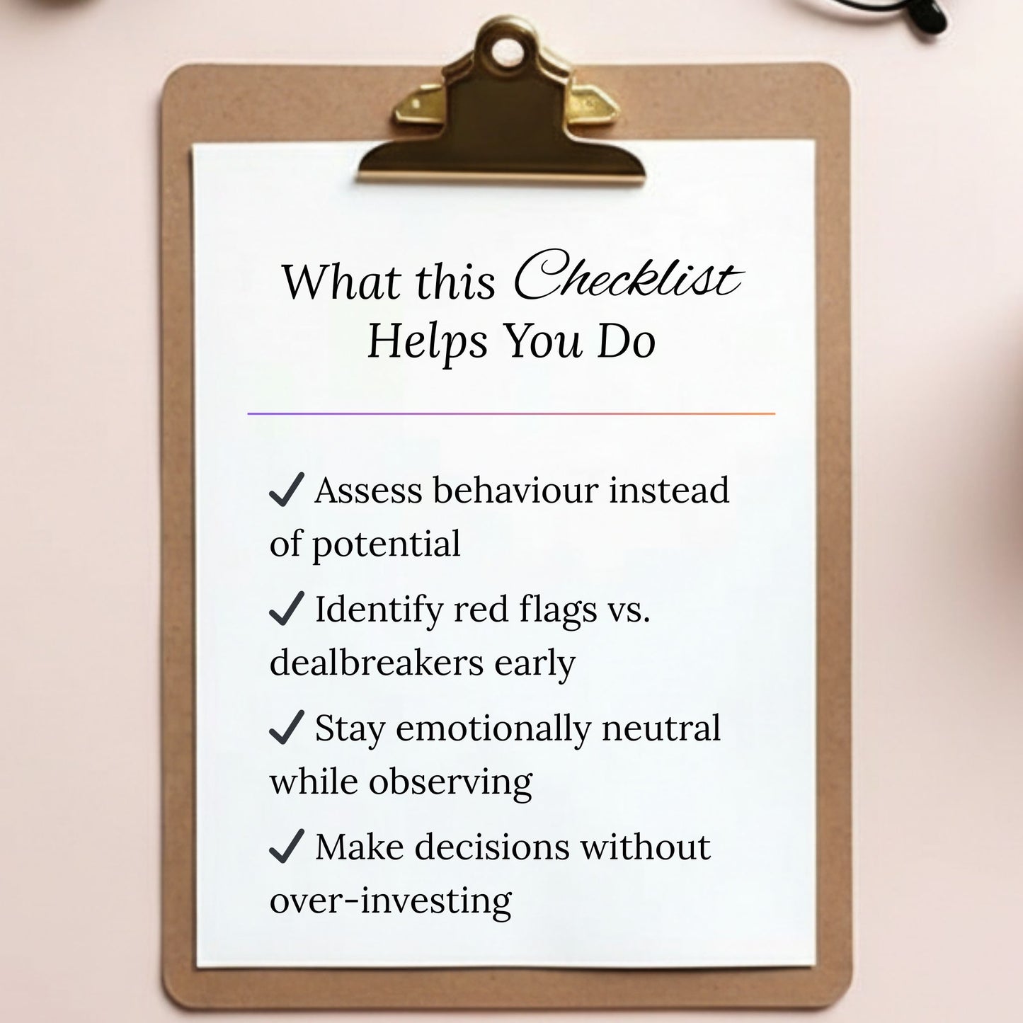 Self-Led Woman: Dating Safety Checklist