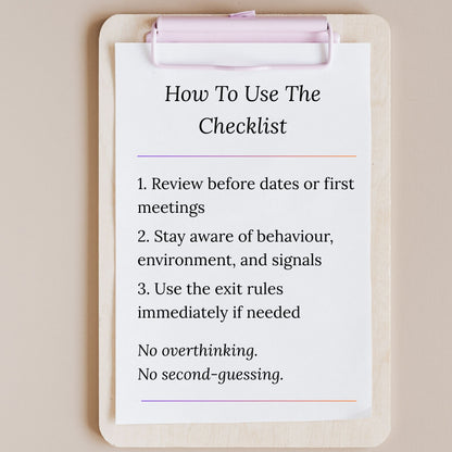 Dating & Discernment Checklist