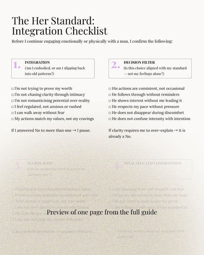 Dating & Discernment Checklist