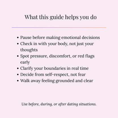 Dating & Discernment Checklist
